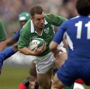 12 March 2005; Kevin Maggs, Ireland, in action against Yannick Nyanga, France. RBS Six Nations Championship 2005, Ireland v France, Lansdowne Road, Dublin. Picture credit; Damien Eagers / SPORTSFILE
