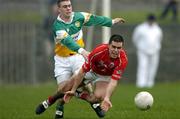 20 March 2005; Martin Cronin, Cork, in action against Niall McNamee, Offaly. Allianz National Football League, Division 1A, Offaly v Cork, O'Connor Park, Tullamore, Co. Offaly. Picture credit; David Maher / SPORTSFILE