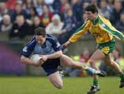 20 March 2005; Declan Lally, Dublin, in action against Michael Hegarty, Donegal. Allianz National Football League, Division 1A, Dublin v Donegal, Parnell Park, Dublin. Picture credit; Brian Lawless / SPORTSFILE