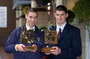 21 March 2005; John Hoyne, right, Kilkenny, and Matty Forde, Wexford, who were presented with Vodafone Player of the Month awards for the month of February. Westbury Hotel, Dublin. Picture credit; Ray McManus / SPORTSFILE