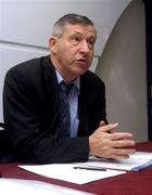 21 March 2005; Liam Mulvihill, Ard-Stiurthoir of the GAA, at a press briefing on the GAA Annual Report to Congress. Croke Park, Dublin. Picture credit; Damien Eagers / SPORTSFILE