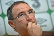 19 December 2013; Republic of Ireland manager Martin O'Neill during a press conference. Carlton Hotel, Blanchardstown, Dublin. Picture credit: Ramsey Cardy / SPORTSFILE