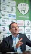 19 December 2013; Republic of Ireland manager Martin O'Neill speaking during a press conference. Carlton Hotel, Blanchardstown, Dublin. Picture credit: Ramsey Cardy / SPORTSFILE