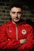 20 December 2013; St. Patrick's Athletic's new signing Mark Quigley in attendance at the launch of their new jersey. Richmond Park, Dublin. Picture credit: David Maher / SPORTSFILE