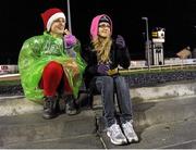 21 December 2013; Connacht supporters and sisters Mary and Christina Hanley, from Loughrea, during the game. Celtic League 2013/14, Round 10, Connacht v Newport Gwent Dragons, Sportsground, Galway. Picture credit: Ray Ryan / SPORTSFILE