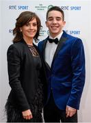 21 December 2013; Boxer Michael Conlan and Shauna O'Lalley in attendance at the RTÉ Sports Awards 2013. RTÉ Studios, Donnybrook, Dublin. Photo by Sportsfile