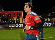 21 December 2013; Munster's Gerhard van den Heever makes his way out onto the pitch before making his home debut. Celtic League 2013/14, Round 10, Munster v Scarlets, Musgrave Park, Cork. Picture credit: Diarmuid Greene / SPORTSFILE