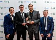 21 December 2013; Team Ireland boxers, who were nominated for team of the year, from left, Michael Conlan, Sean McComb, Tommy McCarthy and Paddy Barnes in attendance at the RTÉ Sports Awards 2013. RTÉ Studios, Donnybrook, Dublin. Photo by Sportsfile