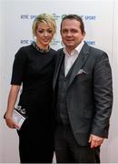 21 December 2013; Clare hurling manager Davy Fitzgerald with Sharon O'Loughlin in attendance at the RTÉ Sports Awards 2013. RTÉ Studios, Donnybrook, Dublin. Photo by Sportsfile