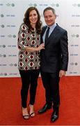 21 December 2013; Dublin football manager Jim Gavin and his wife Jennifer in attendance at the RTÉ Sports Awards 2013. RTÉ Studios, Donnybrook, Dublin. Photo by Sportsfile