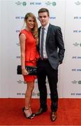 21 December 2013; Clare hurler Tony Kelly and Noami McMahon in attendance at the RTÉ Sports Awards 2013. RTÉ Studios, Donnybrook, Dublin. Photo by Sportsfile
