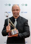 21 December 2013; Former Republic of Ireland international Paul McGrath who was awarded with the RTÉ / Irish Sports Council Hall of Fame award at the RTÉ Sports Awards 2013. RTÉ Studios, Donnybrook, Dublin. Photo by Sportsfile