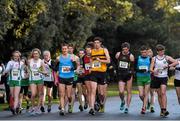 22 December 2013; Competitors begin the Woodie’s DIY 30K Race Walking Championships of Ireland. St Anne's Park, Dublin. Picture credit: Ramsey Cardy / SPORTSFILE