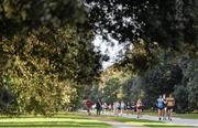 22 December 2013; Competitors during the Woodie's DIY 30K Race Walking Championships of Ireland. St Anne's Park, Dublin. Picture credit: Ramsey Cardy / SPORTSFILE
