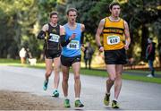 22 December 2013; Alex Wright, Belgrave Harriers, left, and Luke Hickey, Leevale A.C., Co. Cork, competing in the Woodie's DIY 30K Race Walking Championships of Ireland. St Anne's Park, Dublin. Picture credit: Ramsey Cardy / SPORTSFILE