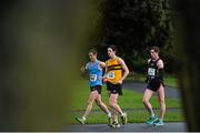 22 December 2013; Alex Wright, Belgrave Harriers, left, Luke Hickey, Leevale A.C., Co. Cork, centre, and Brendan Boyce, Letterkenny A.C., Co. Donegal, competing in the Woodie’s DIY 30K Race Walking Championships of Ireland. St Anne's Park, Dublin. Picture credit: Ramsey Cardy / SPORTSFILE