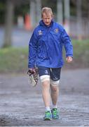 23 December 2013; Leinster's Leo Cullen arrives for squad training ahead of their Celtic League 2013/14, Round 11, match against Ulster on Saturday. Leinster Rugby Squad Training & Press Briefing, Rosemount, UCD, Belfield, Dublin. Picture credit: Ramsey Cardy / SPORTSFILE