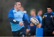 23 December 2013; Leinster's Aaron Dundon in action during squad training ahead of their Celtic League 2013/14, Round 11, match against Ulster on Saturday. Leinster Rugby Squad Training & Press Briefing, Rosemount, UCD, Belfield, Dublin. Picture credit: Ramsey Cardy / SPORTSFILE