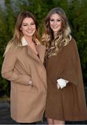 26 December 2013; Kate McAuley, left, and Lisa McLoughlin, both from Skerries, Co. Dublin, enjoying a day at the races. Leopardstown Christmas Racing Festival 2013, Leopardstown Racetrack, Leopardstown, Co. Dublin. Picture credit: Barry Cregg / SPORTSFILE