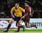 22 March 2005; Darren Kelly, Portadown, in action against Glen Crowe, Shelbourne. Setanta Cup, Group Two, Shelbourne v Portadown, Tolka Park, Dublin. Picture credit; David Maher / SPORTSFILE