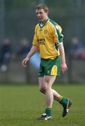 20 March 2005; Stephen McDermott, Donegal, leaves the field having been shown a yellow card. Allianz National Football League, Division 1A, Dublin v Donegal, Parnell Park, Dublin. Picture credit; Brian Lawless / SPORTSFILE