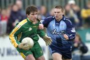 20 March 2005; Michael Boyle, Donegal, in action against Tomas Quinn, Dublin. Allianz National Football League, Division 1A, Dublin v Donegal, Parnell Park, Dublin. Picture credit; Brian Lawless / SPORTSFILE