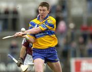 13 March 2005; Diarmuid McMahon, Clare. Allianz National Hurling League, Division 1A, Clare v Galway, Cusack Park, Ennis, Co. Clare. Picture credit; Ray McManus / SPORTSFILE