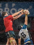 27 December 2013; Donncha O'Callaghan, Munster, and Andrew Browne, Connacht, contest a line out. Celtic League 2013/14, Round 11, Munster v Connacht, Thomond Park, Limerick. Picture credit: Brendan Moran / SPORTSFILE