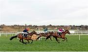 28 December 2013; Bobs Worth, with Barry Geraghty up, left, goes past second place First Lieutenant, with David Casey, right, and third place Rubi Ball with Ruby Walsh, centre, on their way to winning The Lexus Steeplechase. Leopardstown Christmas Racing Festival 2013, Leopardstown Racetrack, Leopardstown, Co. Dublin. Picture credit: Matt Browne / SPORTSFILE