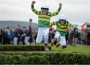 29 December 2013; Brothers Daire, left, age 9, and Cathal Lydon, age 7, from Sandymount, Co. Dublin. Leopardstown Christmas Racing Festival 2013, Leopardstown Racetrack, Leopardstown, Co. Dublin. Photo by Sportsfile