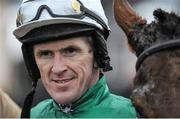 29 December 2013; Tony McCoy after winning the Topaz Novice Steeplechase on board Carlingford Lough. Leopardstown Christmas Racing Festival 2013, Leopardstown Racetrack, Leopardstown, Co. Dublin. Picture credit: Ramsey Cardy / SPORTSFILE