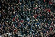 28 December 2013; A sell out RDS crowd watches the action during the game. Celtic League 2013/14, Round 11. Leinster v Ulster, RDS, Ballsbridge, Dublin. Picture credit: Ramsey Cardy / SPORTSFILE
