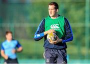 30 December 2013; Leinster's Devin Toner during Leinster Rugby Squad Training, UCD, Belfield, Dublin. Picture credit: Pat Murphy / SPORTSFILE