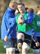 30 December 2013; Leinster's Jamie Heaslip during Leinster Rugby Squad Training, UCD, Belfield, Dublin. Picture credit: Pat Murphy / SPORTSFILE