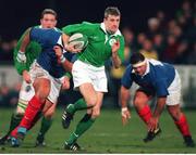 5 February 1999; Niall Woods, Ireland. Representative Match, Ireland A v France A, Donnybrook, Dublin. Picture credit: Matt Browne / SPORTSFILE
