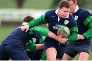 2 February 1999; Ireland's Paul Wallace is tackled by Girvan Dempsey. Ireland Rugby Squad Training, Dr Hickey Park, Greystones, Co. Wicklow. Picture credit: Brendan Moran / SPORTSFILE