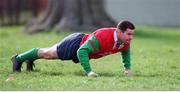 16 March 1999; Ireland's Andy Ward pictured during training. Ireland Rugby Squad Training, King's Hospital grounds, Palmerstown, Dublin. Picture credit: Ray McManus / SPORTSFILE