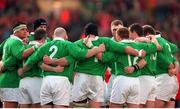 20 February 1999; Ireland Rugby team. Five Nations Rugby Championship, Ireland v Wales, Wembley Stadium, London, England. Picture credit: Brendan Moran / SPORTSFILE