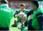 7 April 1999; Ireland's Ciaran Scally. Ireland Rugby Squad Training, Greystones RFC, Co. Wicklow. Picture credit: Brendan Moran / SPORTSFILE