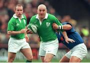 6 February 1999; Keith Wood, Ireland. Five Nations Rugby Championship, Ireland v France, Lansdowne Road, Dublin. Picture credit: Brendan Moran / SPORTSFILE