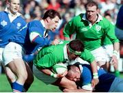 10 April 1999; Dion O'Cuinneagain, Ireland, in action against Italy. International rugby friendly, Ireland v Italy, Lansdowne Road, Dublin. Picture credit: Matt Browne / SPORTSFILE
