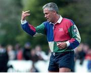 25 April 1999; Alan Lewis, Rugby Referee. AIB League Rugby Division One Semi Final, Cork Constitution v Buccaneers, Temple Hill, Cork. Picture credit: Matt Browne / SPORTSFILE