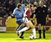 25 March 2005; Keith Fahey, St. Patrick's Athletic, in action against Kevin Hunt, Bohemians. eircom League, Premier Division, St. Patrick's Athletic v Bohemians, Richmond Park, Dublin. Picture credit; Damien Eagers / SPORTSFILE