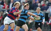 26 March 2005; John O'Connor, Shannon, is tackled by Niall O'Brien, Clontarf. AIB All Ireland League 2004-2005, Division 1, Shannon v Clontarf, Thomond Park, Limerick. Picture credit; Kieran Clancy / SPORTSFILE