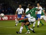 26 March 2005; Clinton Morrison, Republic of Ireland, scores his sides first goal. FIFA 2006 World Cup Qualifier, Israel v Republic of Ireland, Ramat-Gan Stadium, Tel Aviv, Israel. Picture credit; David Maher / SPORTSFILE