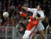 27 March 2005; Steven McDonnell, Armagh, in action against Andrew McLoughlin, Kildare. Allianz National Football League, Division 1B, Armagh v Kildare, St. Oliver Plunkett Park, Crossmaglen, Co. Armagh.. Picture credit; Brendan Moran / SPORTSFILE