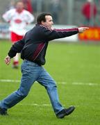 27 March 2005;  A Westmeath fan runs onto the field near the end of the match. Allianz National Football League, Division 1A, Westmeath v Tyrone, Cusack Park, Mullingar, Co. Westmeath. Picture credit; Oliver McVeigh / SPORTSFILE