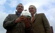 28 March 2005; Trainer Martin Brassil with An Taoiseach Bertie Ahern T.D after Numbersixvalverde had won the Powers Gold Label Grand National Steeplechase. Fairyhouse Racecourse, Co. Meath. Picture credit; Damien Eagers / SPORTSFILE