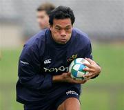 29 March 2005; Brian Lima in action during Munster rugby squad training. University of Limerick, Limerick. Picture credit; Kieran Clancy / SPORTSFILE