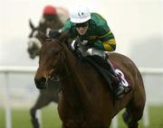 29 March 2005; Like A Butterfly, with Tony McCoy up, on his way to winning the Powers Gold Cup. Fairyhouse Racecourse, Co. Meath. Picture credit; Damien Eagers / SPORTSFILE